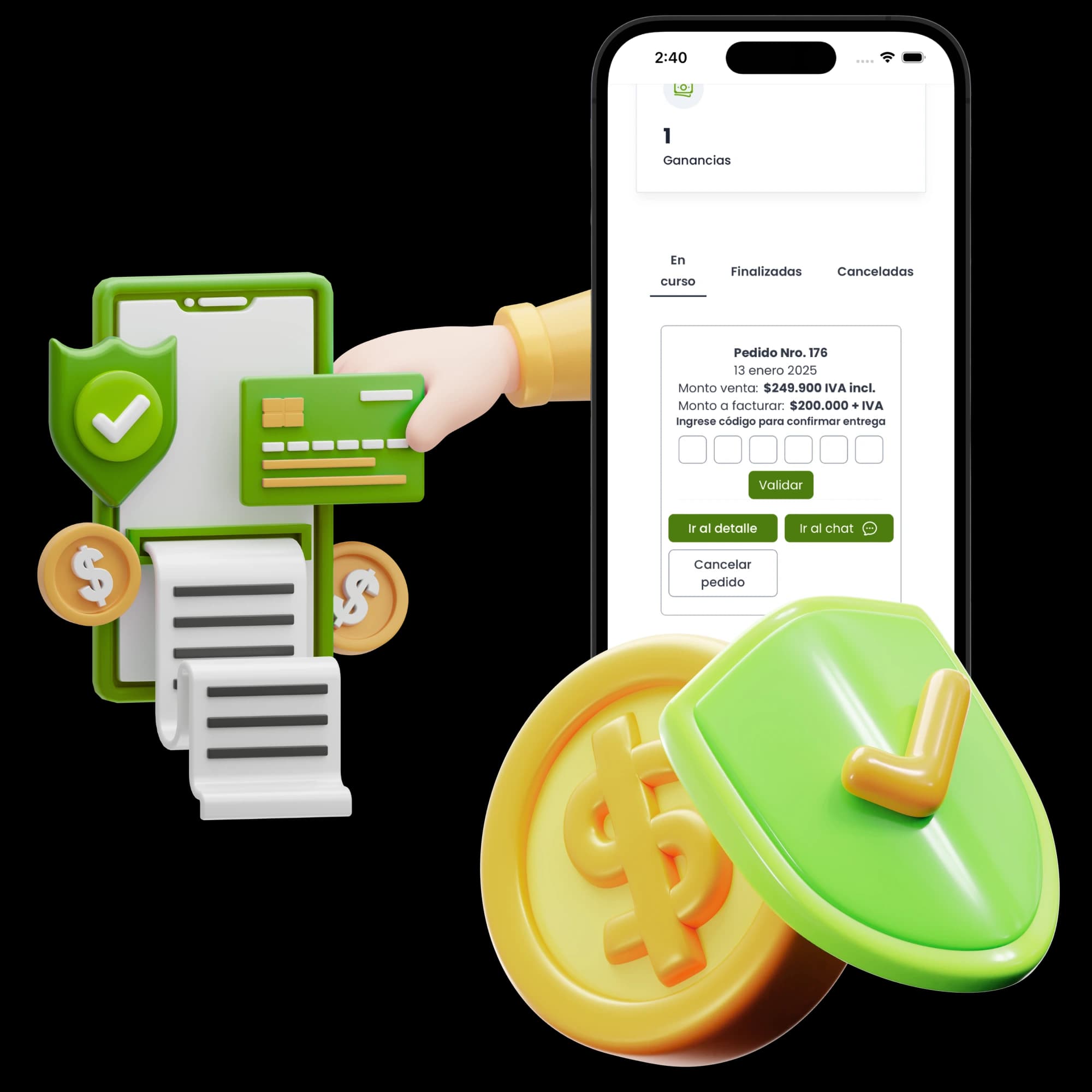 Mobile payment app demonstration